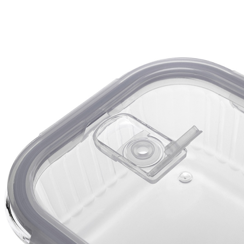 Pojemniki szklane ryflowane Florina Mariet lunchbox 1050/640/370 ml żaroodporne hermetyczne