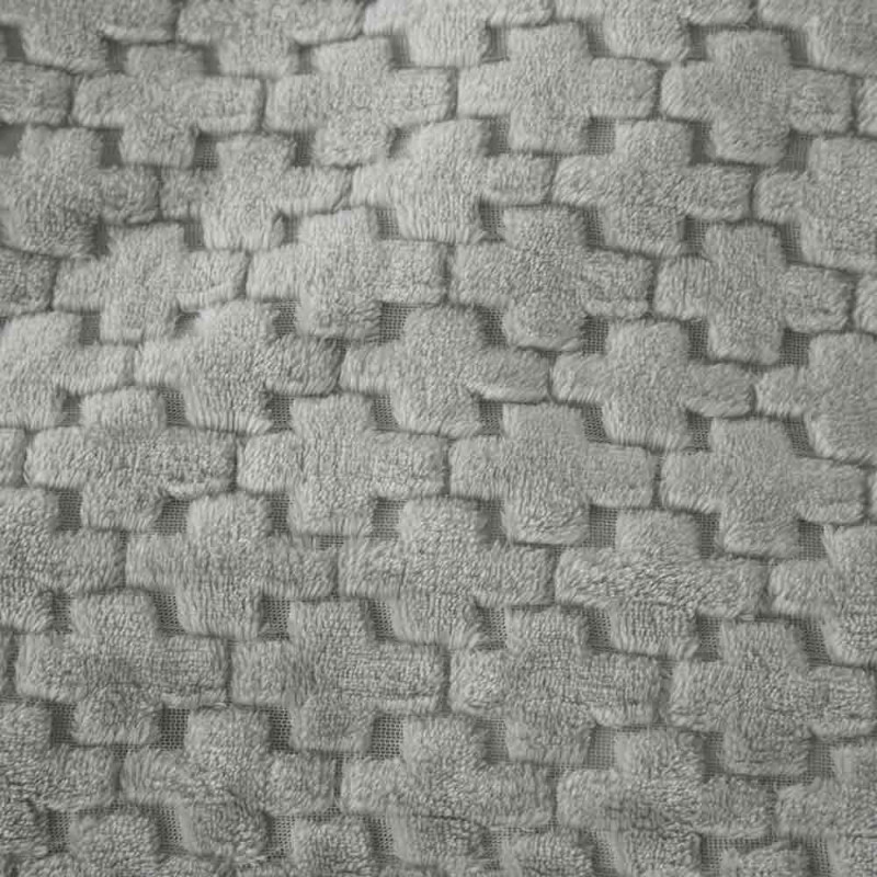 Koc 160x200 cm mikrofibra Cotton World miękki ciepły pled narzuta na łóżko srebrno-szary KHT-57