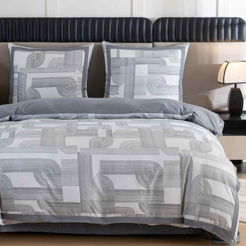 Pościel z lampasami 220x200 mikrofibra Cotton World 3 części FPD 2926