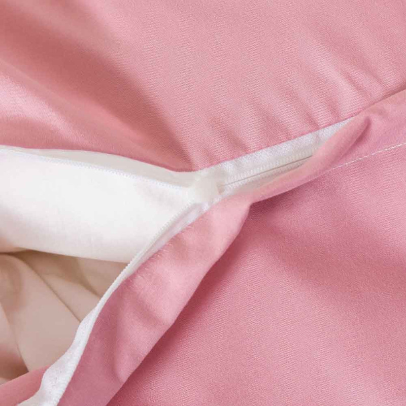 Pościel z falbanką 220x200 mikrofibra Cotton World 3 części różowa w kwiaty 2903