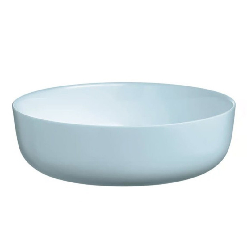 Serwis obiadowy 19 elementowy z dużą salaterką dla 6 osób niebieski Paradise Blue Diwali Luminarc V6213