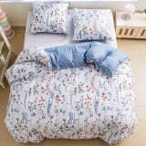 Pościel 160x200 bawełna satynowa dwustronna GierekHoff gruba 3 części GH 3057 kwiatki