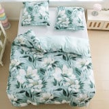 Pościel 200x220 bawełna satynowa dwustronna GierekHoff gruba 3 części GH 3060 kwiaty jaśminu