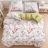 Pościel 160x200 bawełna satynowa dwustronna GierekHoff gruba 3 części GH 3063 kwiaty