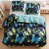 Pościel 160x200 bawełna satynowa dwustronna GierekHoff gruba 3 części GH 3064 motyle