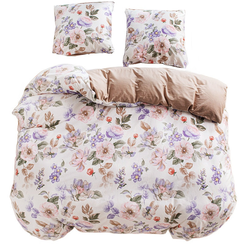 Pościel 200x220 bawełna 100% dwustronna GierekHoff Cotton bardzo gruba 3 części GH 3900 róże