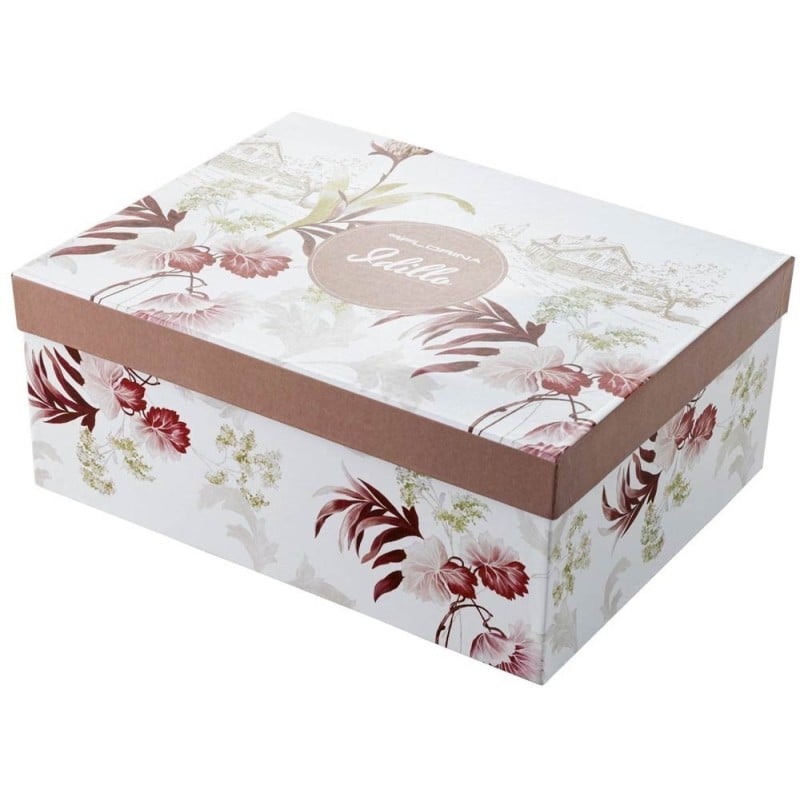 Serwis kawowy dla 2 osób Idilla porcelana zestaw filiżanek ze spodkami 2+2 biały Florina