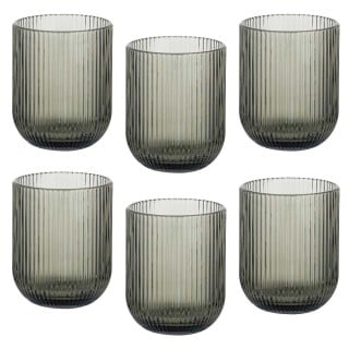 Szklanki wysokie ryflowane...