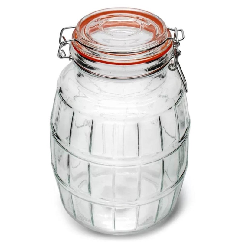 Słój szklany z klamrą 1700 ml słoik hermetyczny z uszczelką do przetworów Tragar 44025