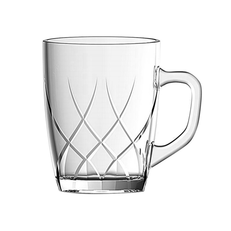 Kubki szklane 280 ml komplet szklanek zestaw 6 sztuk Corda Florina