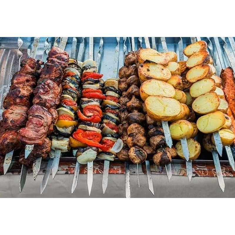 Szpikulce do szaszłyków BBQ szpady na grill kijki na ognisko  zestaw 6 sztuk Krisberg KR 2777