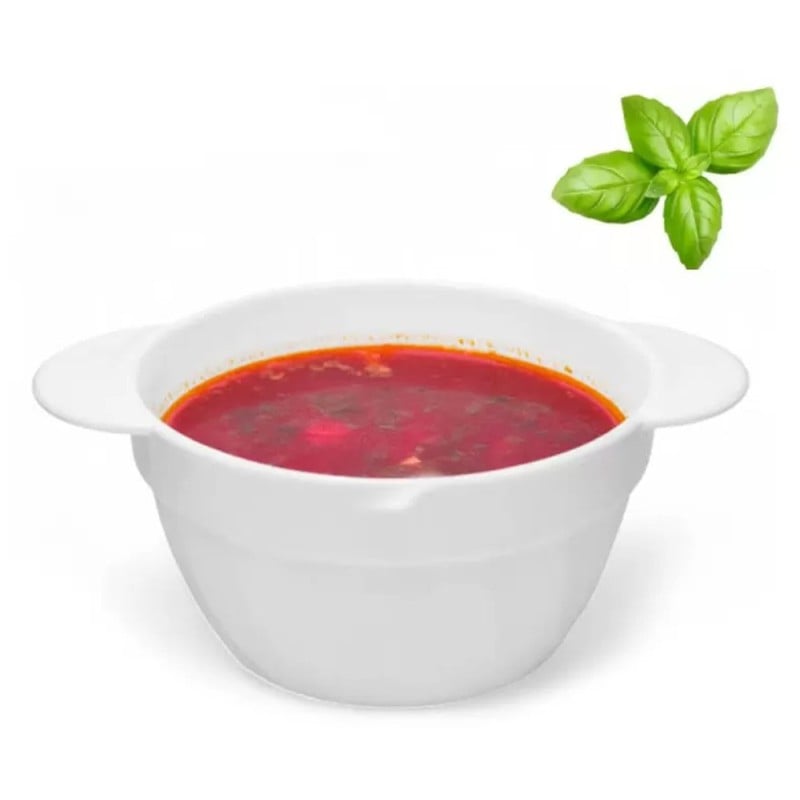 Bulionówka biała 600 ml zestaw 6 sztuk flaczarka szklana miseczka 19 cm salaterka Tragar 44099