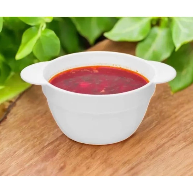 Bulionówka biała 600 ml zestaw 6 sztuk flaczarka szklana miseczka 19 cm salaterka Tragar 44099