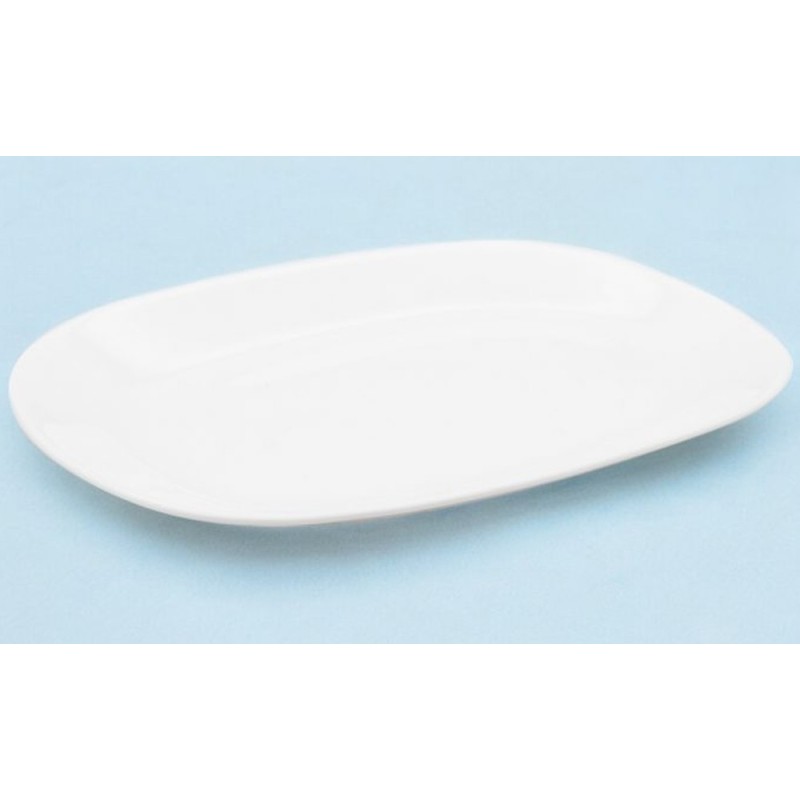Półmisek mały prostokątny talerz biały 23x16.5 cm do serwowania wędlin Tragar Modern