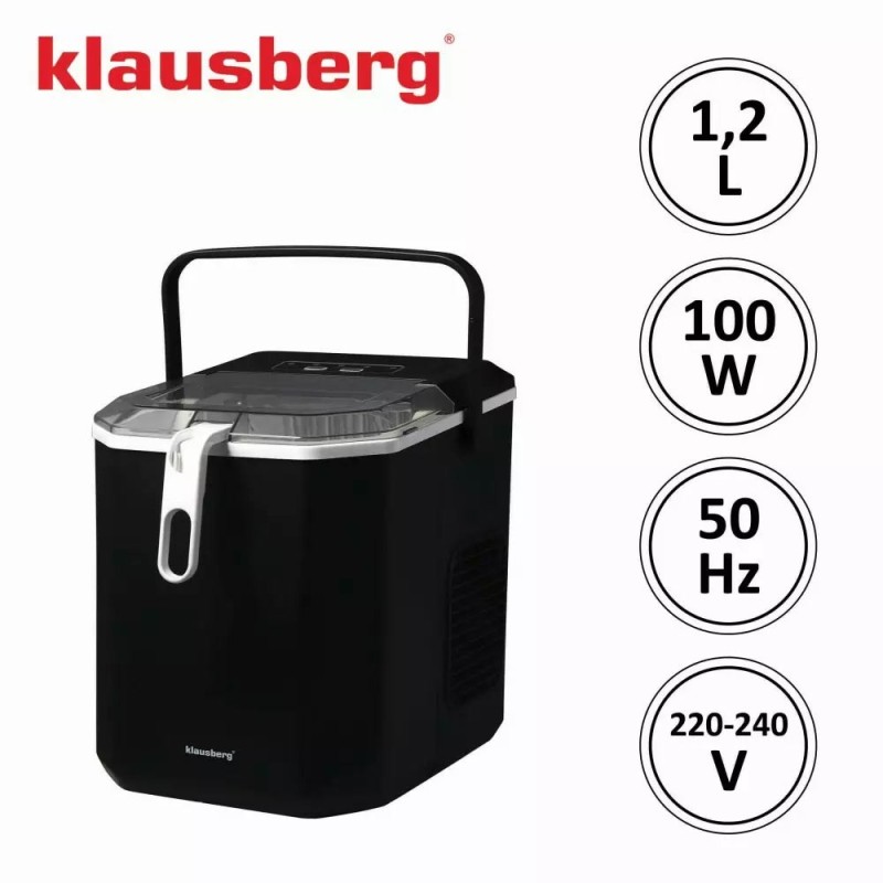 Kostkarka do lodu automatyczna panel LCD 100W 1.2 L Klausberg KB 7883