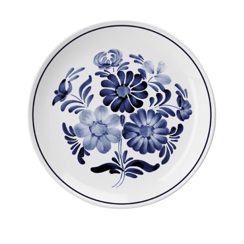 Serwis obiadowy porcelanowy MG Home Sintra 18 elementów zestaw talerzy dla 6 osób kwiaty