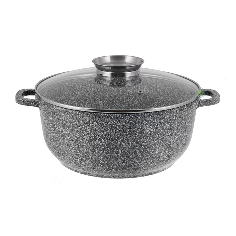 Garnek marmurowy z pokrywką Hoffner HF 7741 6,5l na indukcję Garnek marmurowy z pokrywką Hoffner HF 7741 6,5l na indukcję