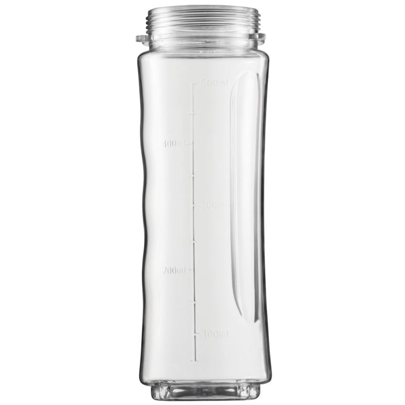 Blender personalny MG Home 500 ml 260W Butelka z ustnikiem, pokrywka i ostrze ze stali nierdzewnej czarny