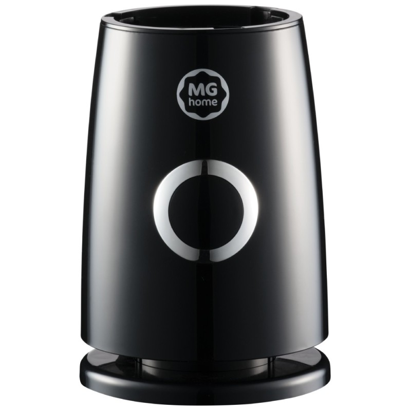 Blender personalny MG Home 500 ml 260W Butelka z ustnikiem, pokrywka i ostrze ze stali nierdzewnej czarny