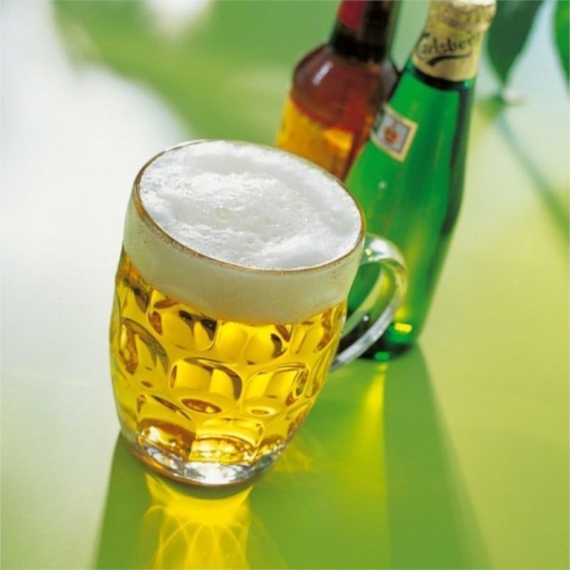 Kufle do piwa 540 ml Galicja Nixon z uchem szklany zestaw kufli 6 sztuk