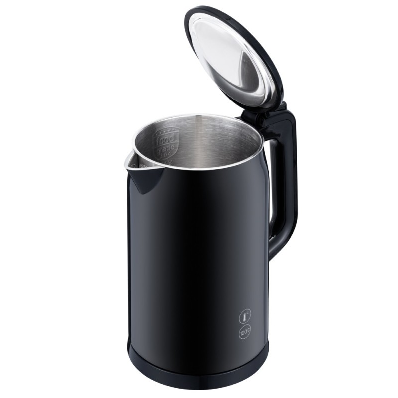 Czajnik elektryczny MG Home 1,7 L czarny – regulacja temperatury, LED, 2200 W