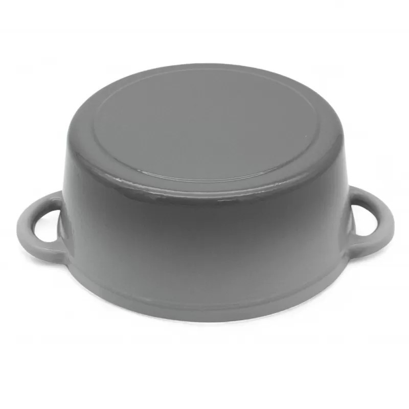 Garnek żeliwny emaliowany 2.5 L MeyerHoff kociołek szary 22 cm