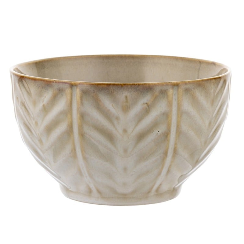 Serwis obiadowy porcelanowy Florina Lehti 24 elementy zestaw talerzy dla 6 osób liście