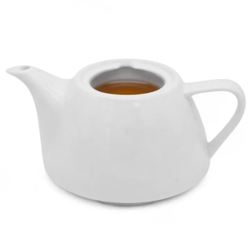 Dzbanek porcelanowy biały imbryk do zaparzania herbaty z Bella Fiore Tragar