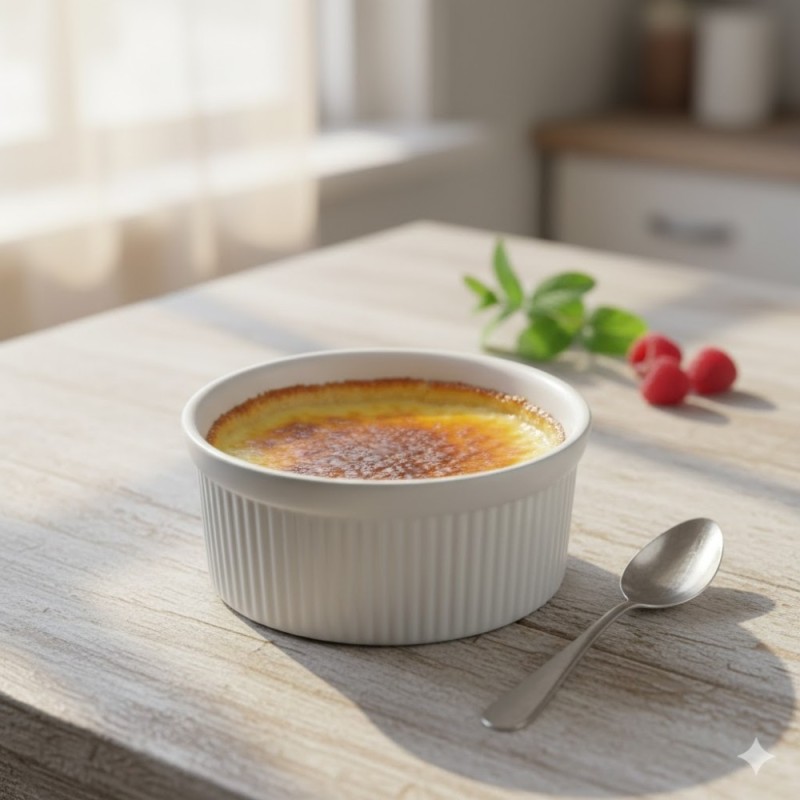 Kokilki do zapiekania 250 ml ramekin zestaw 10 sztuk salaterki miseczki pojemniki porcelanowe Brulee Tragar
