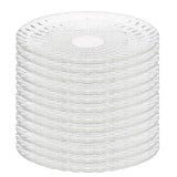 Talerzyki deserowe 17 cm szklane Altom Panteon zestaw 12 sztuk spodek na ciasto deser