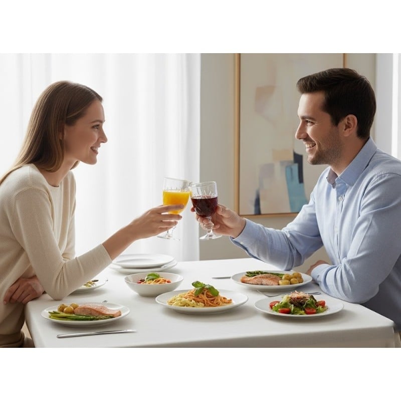 Kielichy do wody 250 ml wina soku Florina Corda zestaw 6 szklanek na nóżce