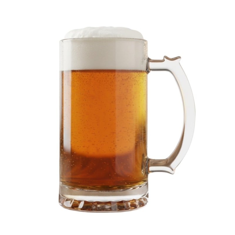 Kufle do piwa 500 ml wysokie Altom z uchem szklany zestaw kufli 6 sztuk