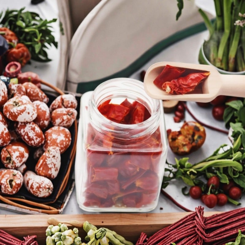 Zestaw 24 słoiczków na przyprawy GierekHoff Flavor GH 1112 pojemniki z naklejkami i nabierakiem