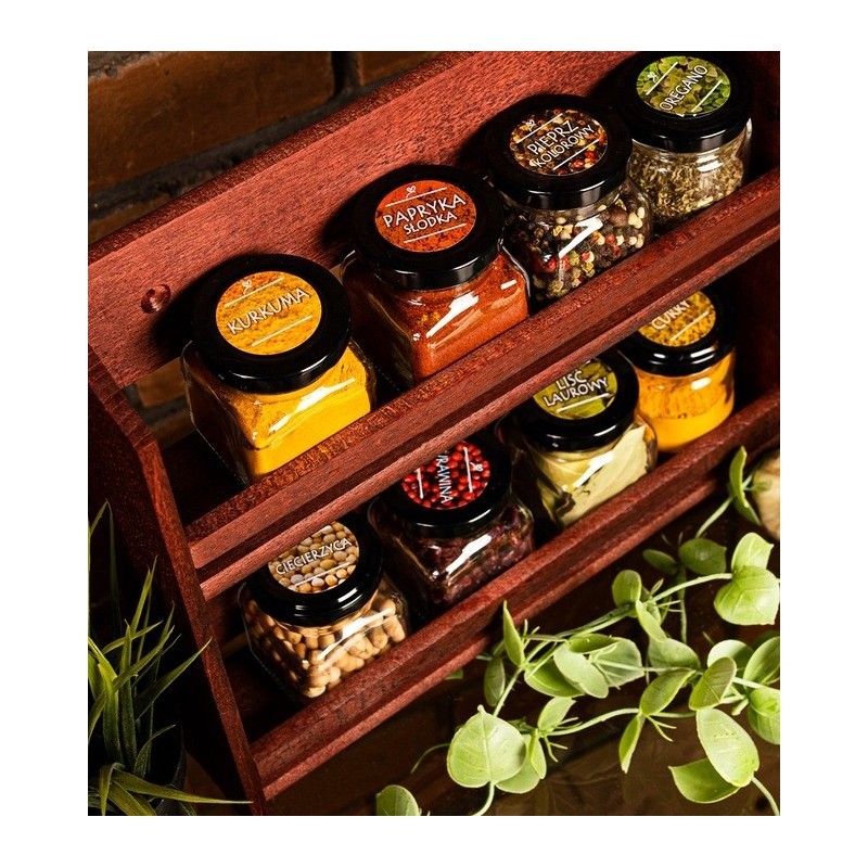 Zestaw 24 słoiczków na przyprawy GierekHoff Flavor GH 1112 pojemniki z naklejkami i nabierakiem