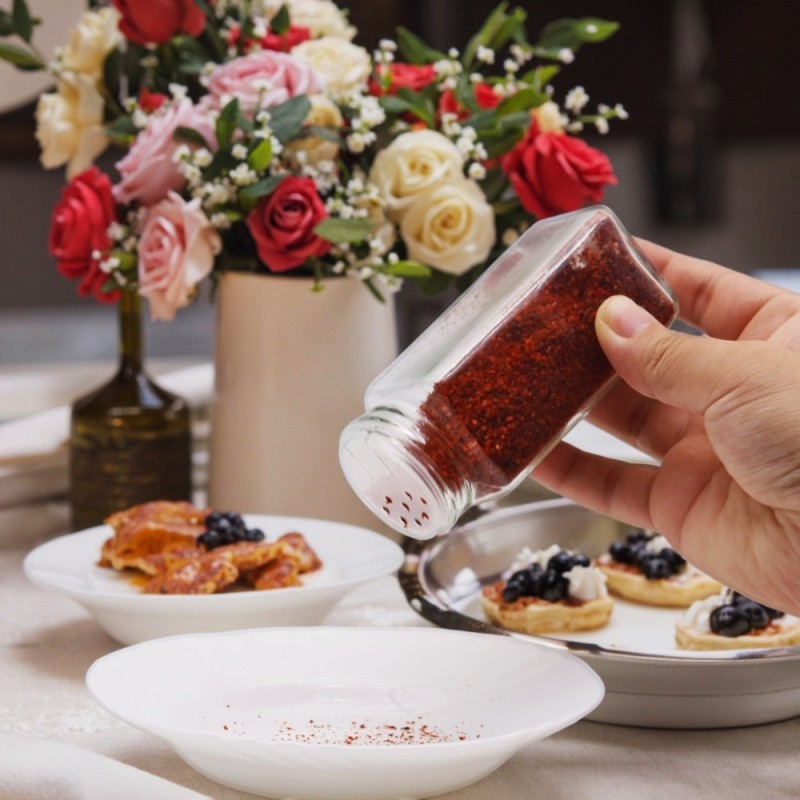 Zestaw 24 słoiczków 120 ml na przyprawy GierekHoff Flavor GH 1113 pojemniki z naklejkami