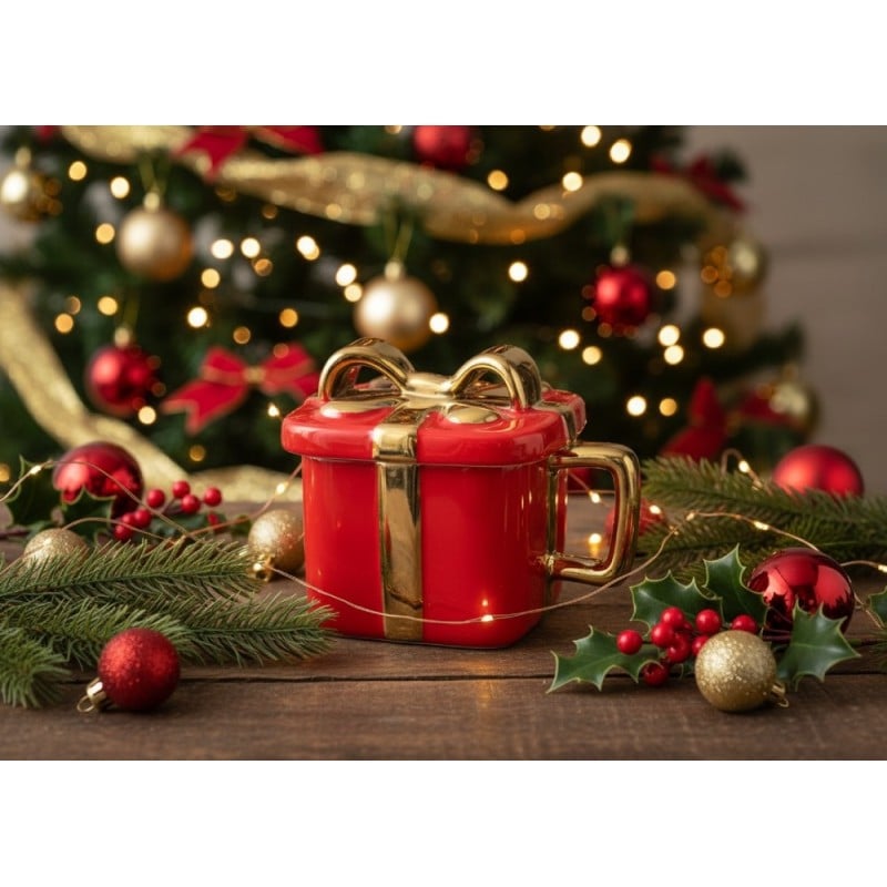 Kubek świąteczny 400 ml na prezent Florina Bliss do kawy herbaty święta