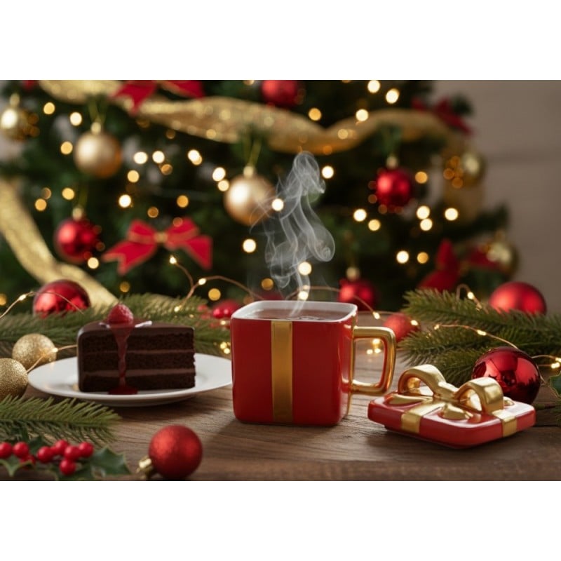 Kubek świąteczny 400 ml na prezent Florina Bliss do kawy herbaty święta