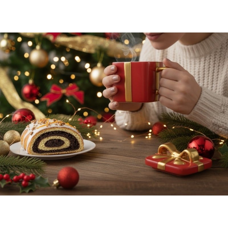 Kubek świąteczny 400 ml na prezent Florina Bliss do kawy herbaty święta