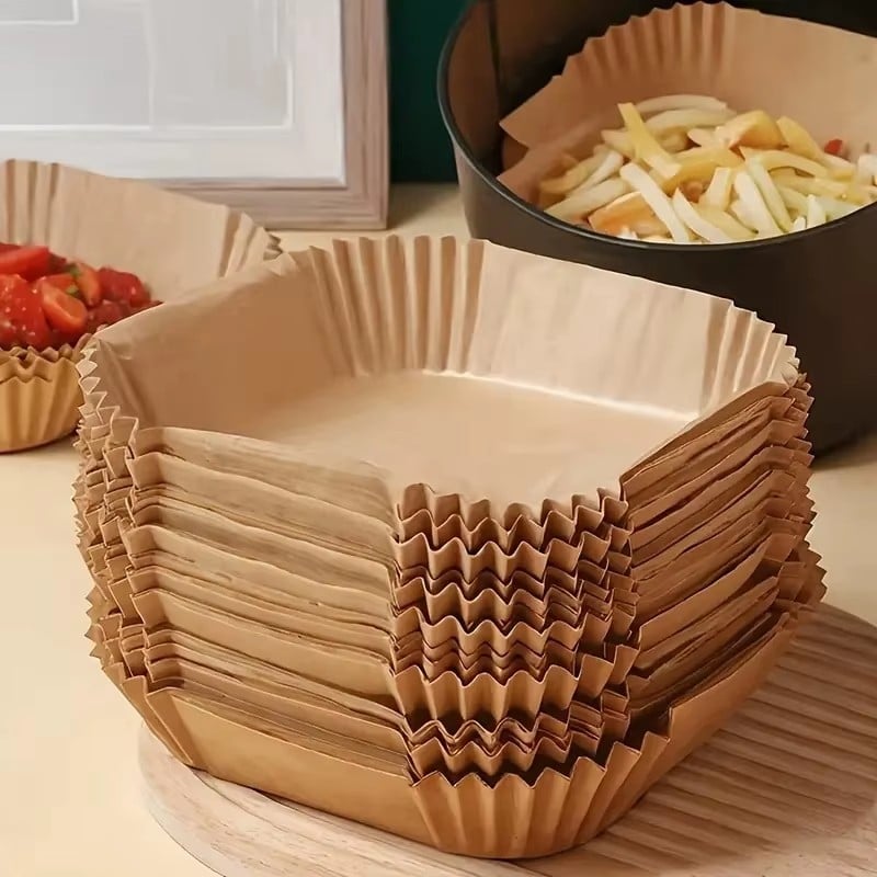 Wkłady papierowe 20x20 cm 300 szt do frytkownicy beztłuszczowej air fryer