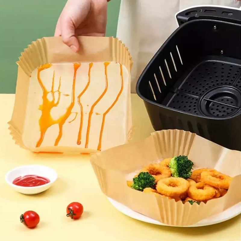Wkłady papierowe 16x16 cm 300 szt do frytkownicy beztłuszczowej air fryer
