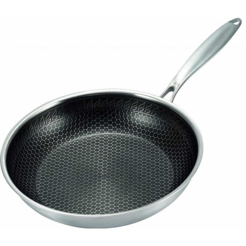 Patelnie stalowe 24 i 28 cm powłoka plaster miodu MG Home Maestro zestaw 2 patelnie