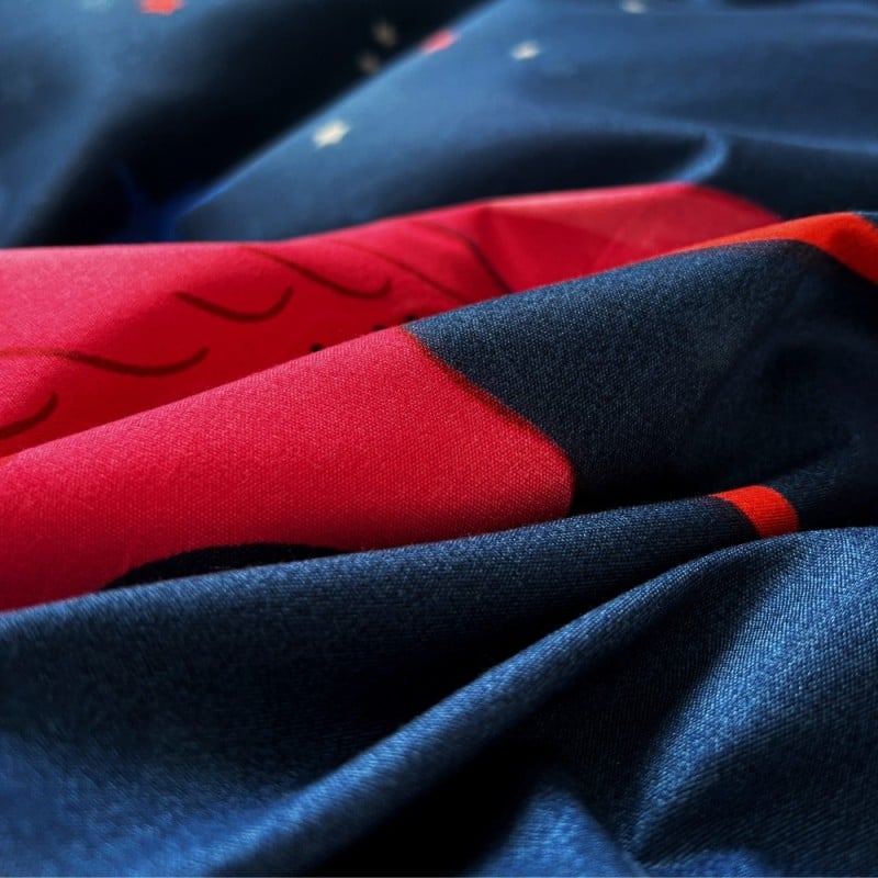 Pościel 140x200 bawełna satynowa dwustronna GierekHoff gruba 2 części GH 3108 flamingi