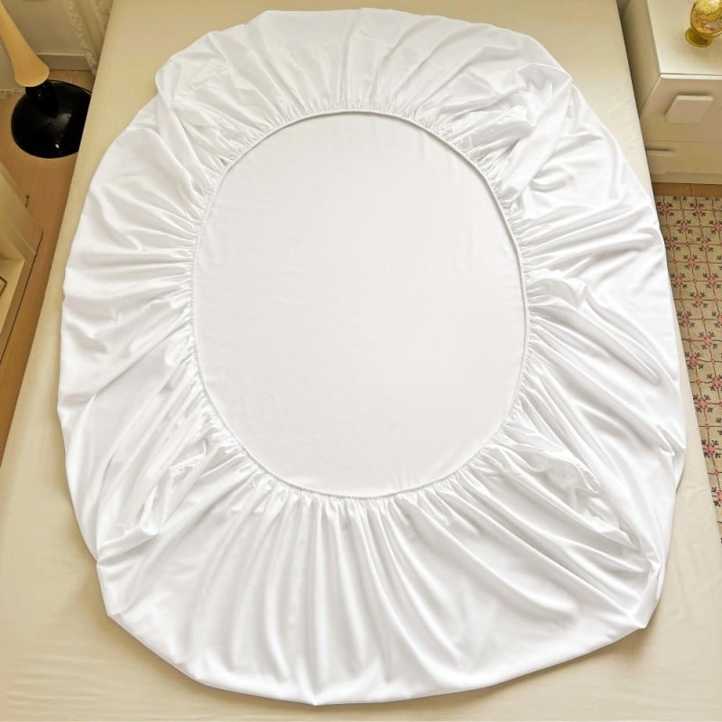 Prześcieradło 180x200 z gumką z mikrofibry GierekHoff grube białe