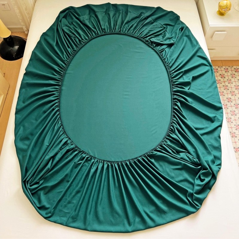 Prześcieradło 160x200 z gumką z mikrofibry GierekHoff grube butelkowa zieleń