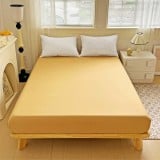 Prześcieradło 160x200 z gumką z mikrofibry GierekHoff grube beżowe