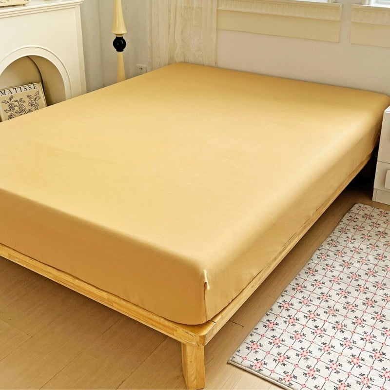 Prześcieradło 180x200 z gumką z mikrofibry GierekHoff grube beżowe