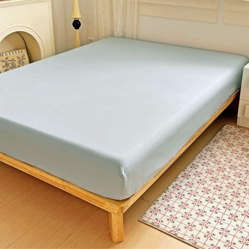 Prześcieradło 140x200 z mikrofibry GierekHoff grube z gumką szare