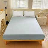 Prześcieradło 200x220 z mikrofibry GierekHoff grube z gumką szare