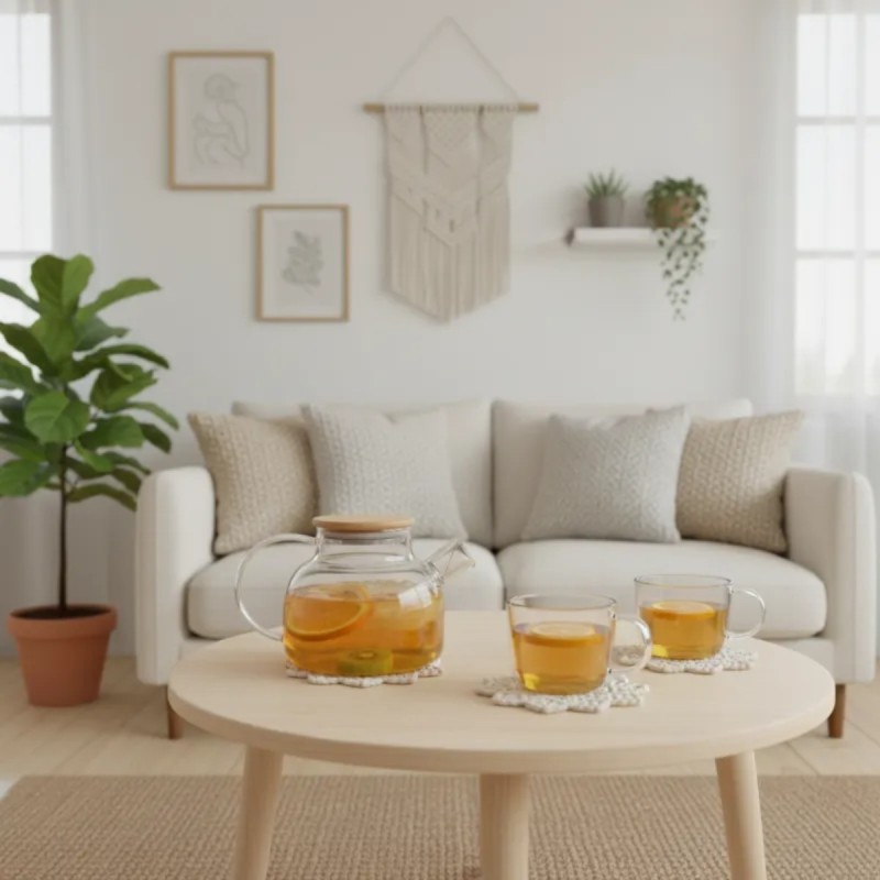 Szklany dzbanek do herbaty i naparów ziołowych z sitkiem i pokrywką 1,0 l Tragar