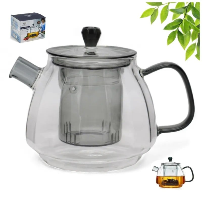 Dzbanek z zaparzaczem do herbaty i naparów ziołowych z pokrywką 900 ml Tragar